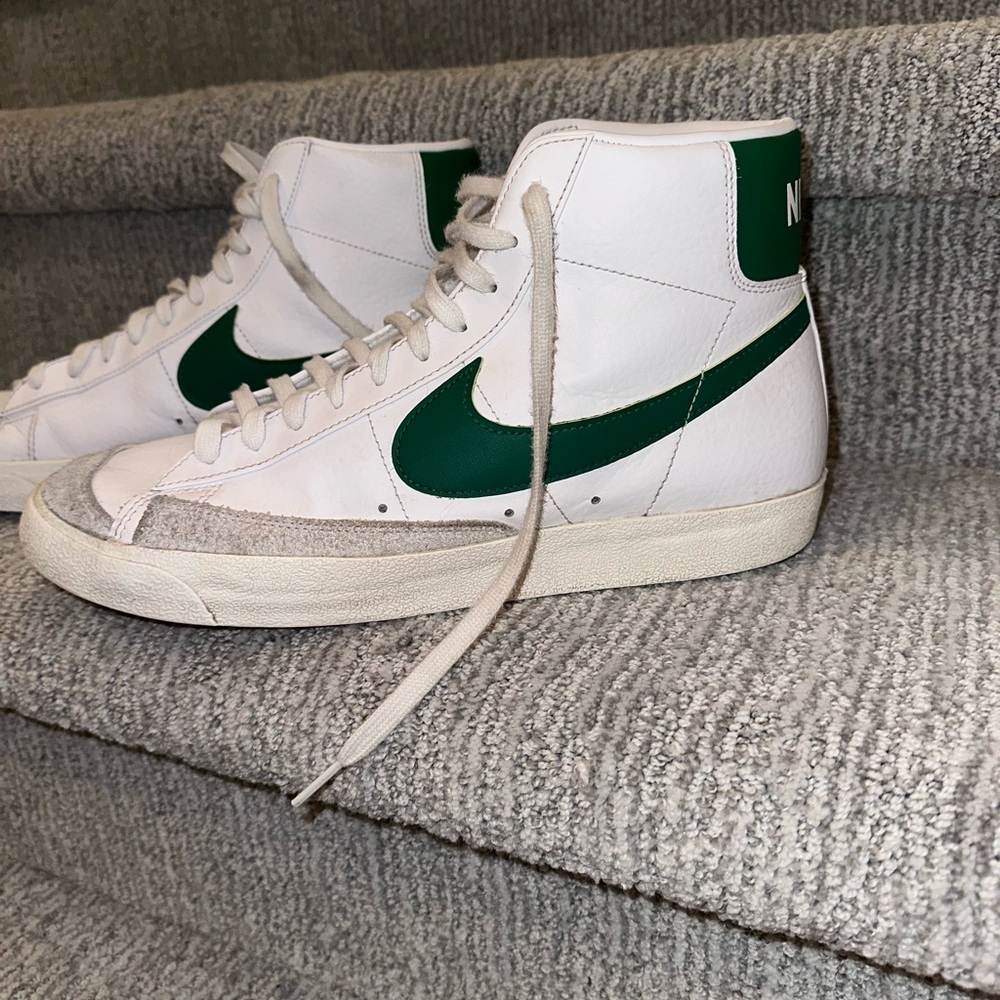 Nike Blazer '77 Vintage Mid White Pine Green Men’s Size 12